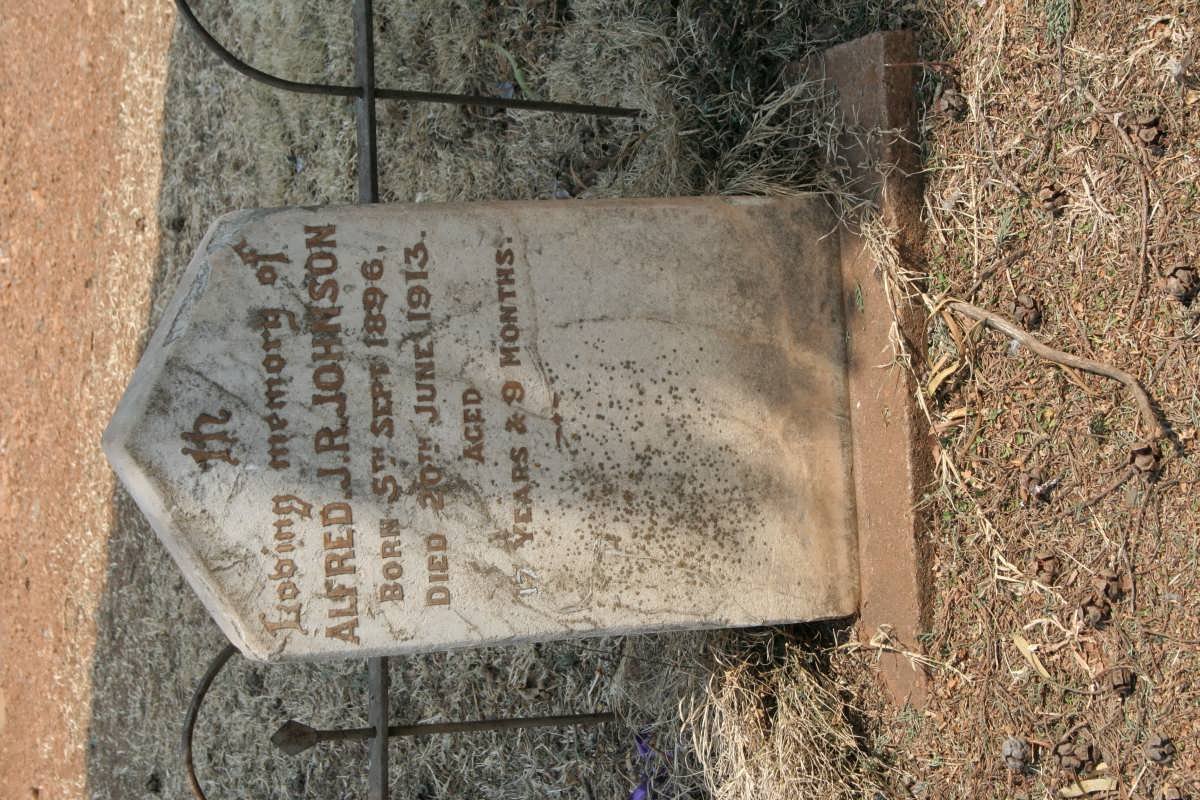 JOHNSON Alfred J.R. 1896-1913