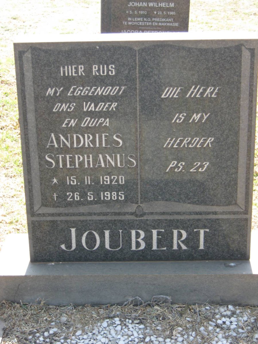 JOUBERT Andries Stephanus 1920-1985