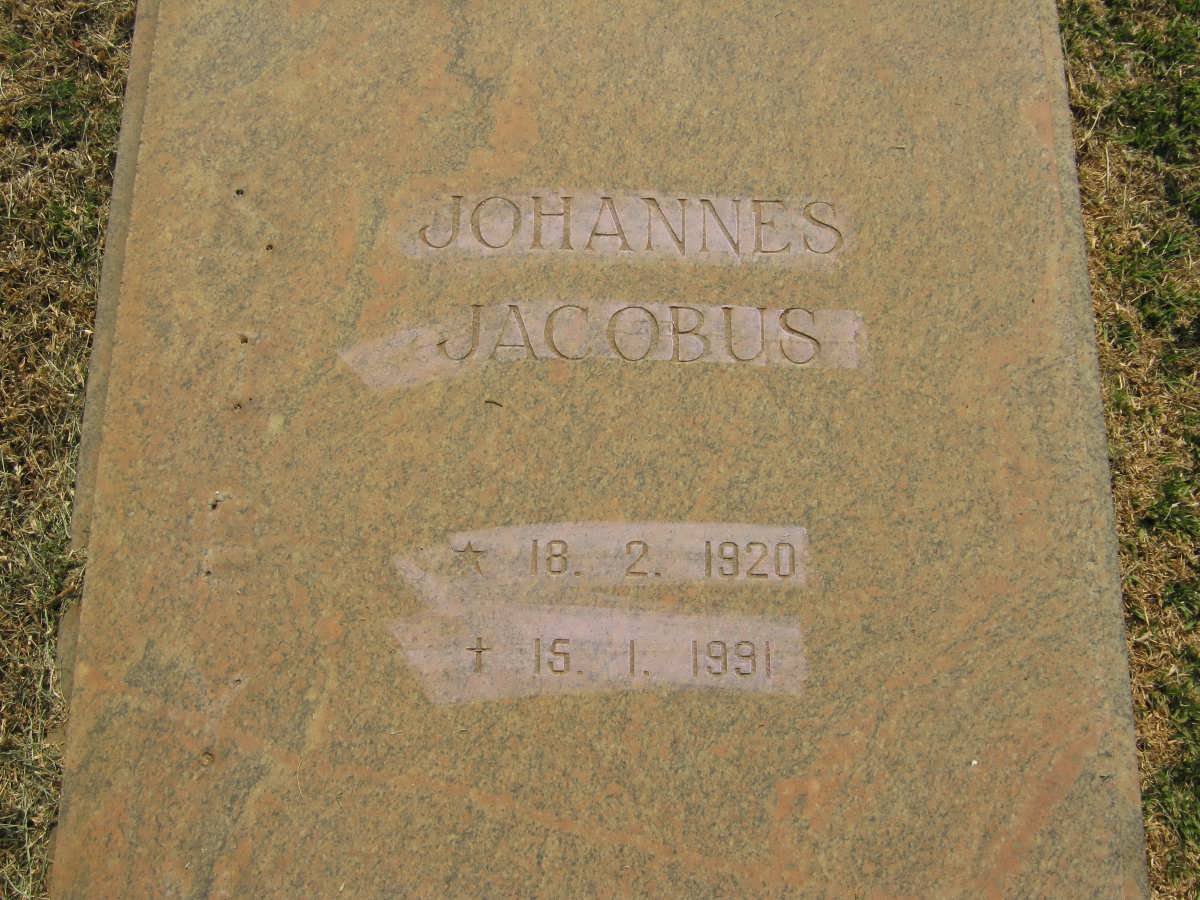 JORDAAN Johannes Jacobus 1920-1991