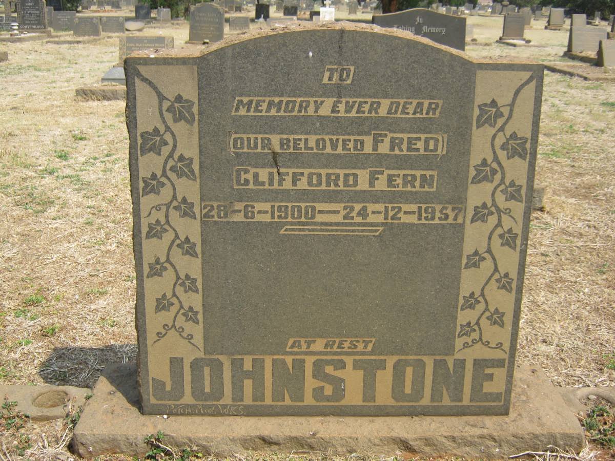 JOHNSTONE Clifford Fern 1900-1957