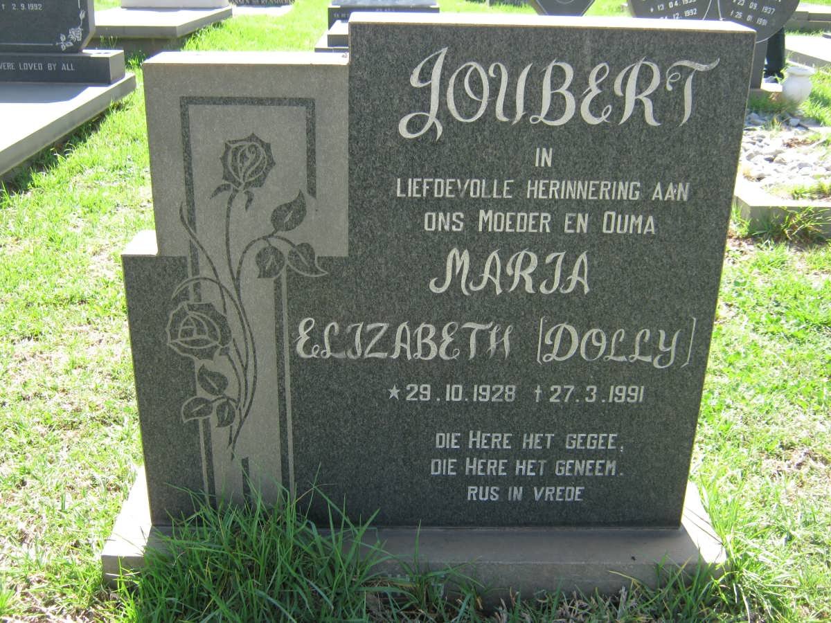 JOUBERT Maria Elizabeth 1928-1991