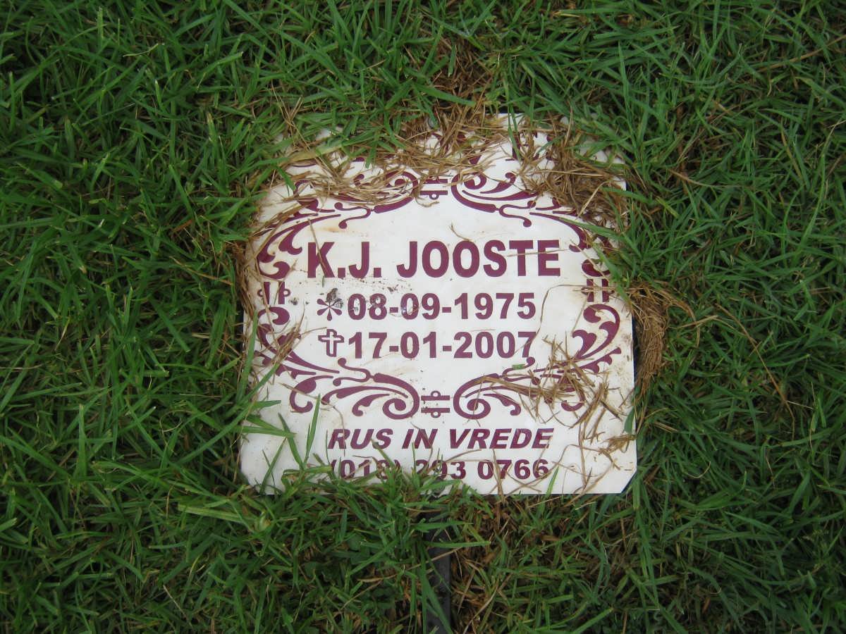 JOOSTE K.J. 1975-2007