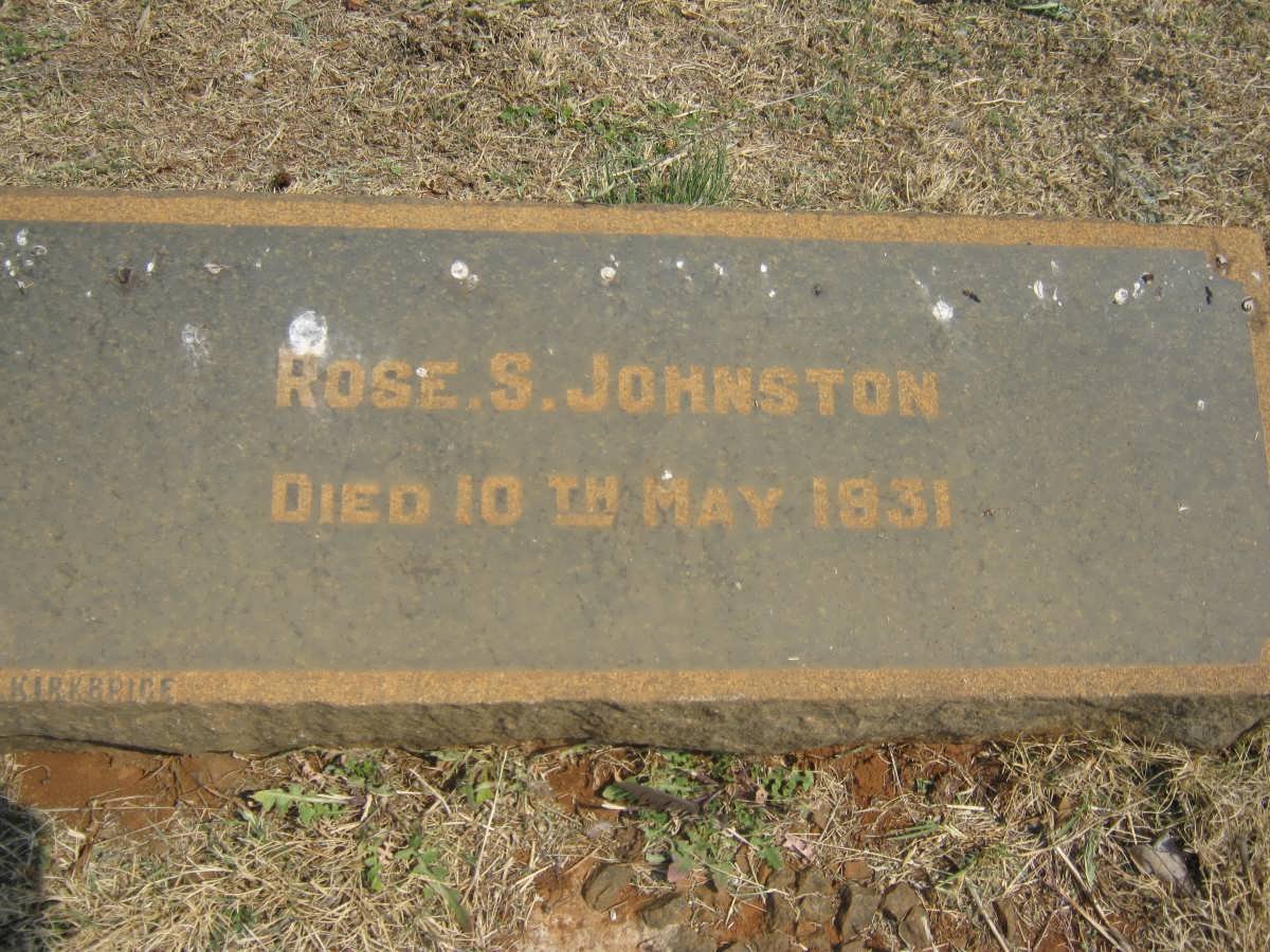 JOHNSTON Rose S. -1931