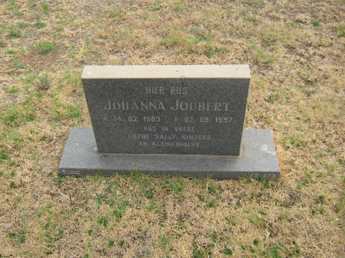 JOUBERT Johanna 1903-1997
