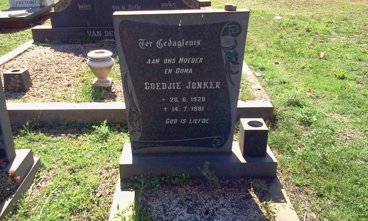 JONKER Goedjie 1920-1981