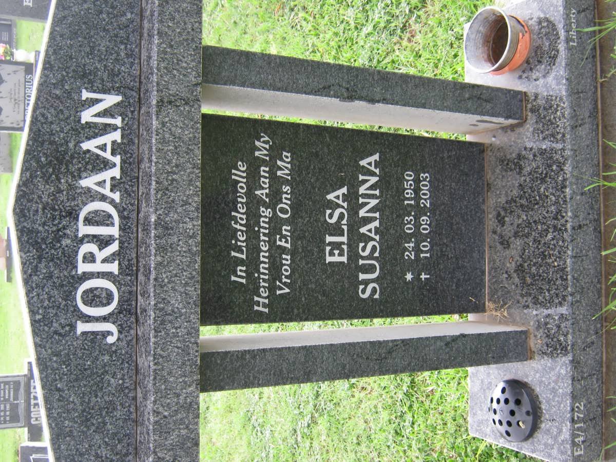JORDAAN Elsa Susanna 1950-2003