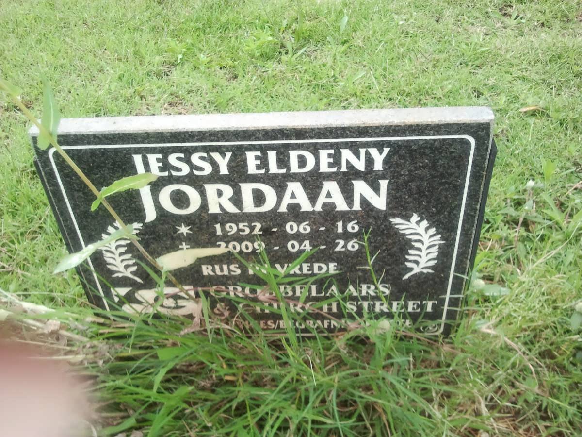 JORDAAN Iessy Eldeny 1952-2009