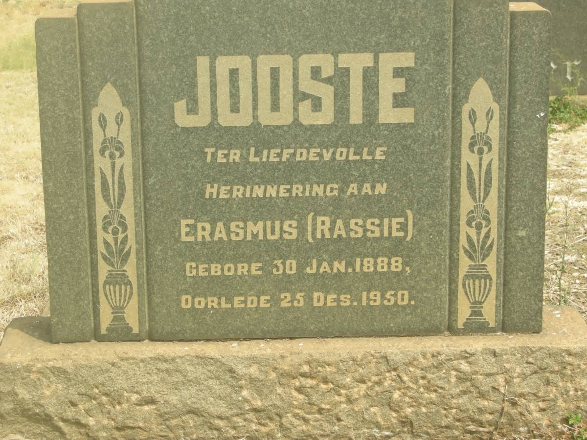 JOOSTE Erasmus 1888-1950