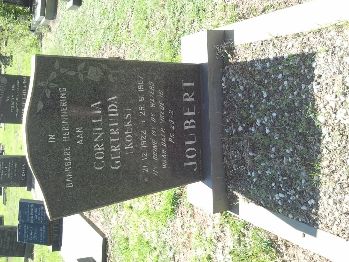JOUBERT Cornelia Gertruida 1922-1987