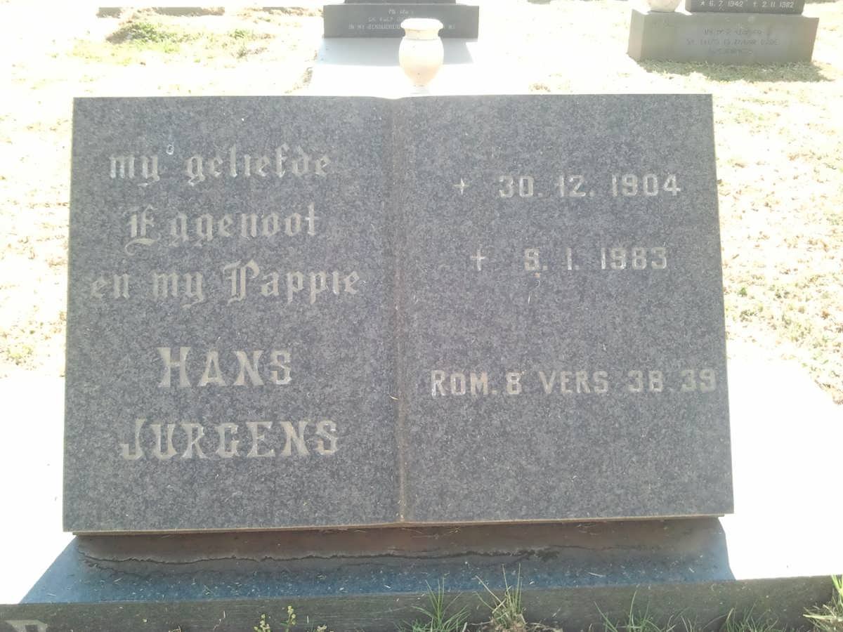 JURGENS Hans 1904-1983