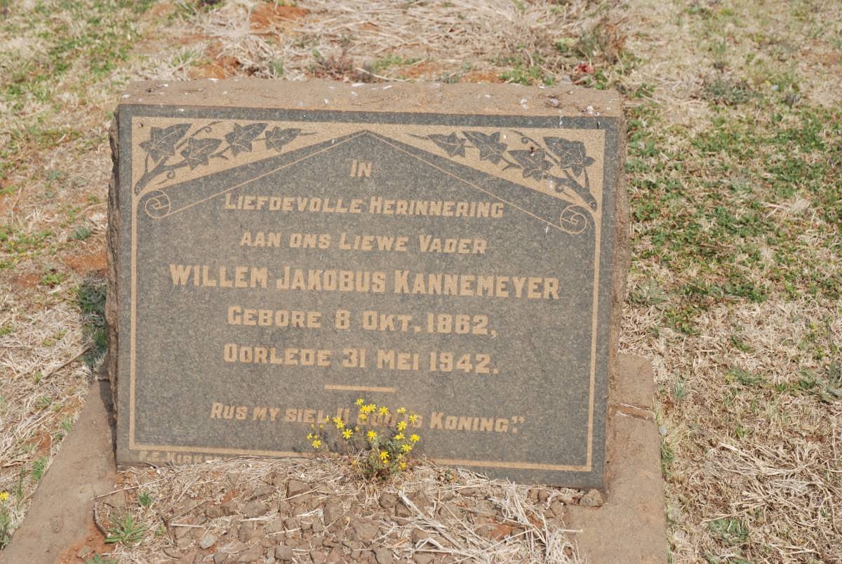 KANNEMEYER Willem Jakobus 1862-1942