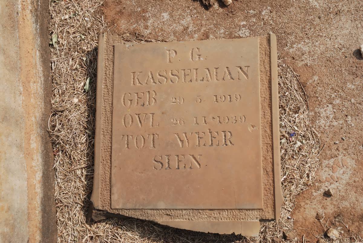KASSELMAN P.G. 1919-1930