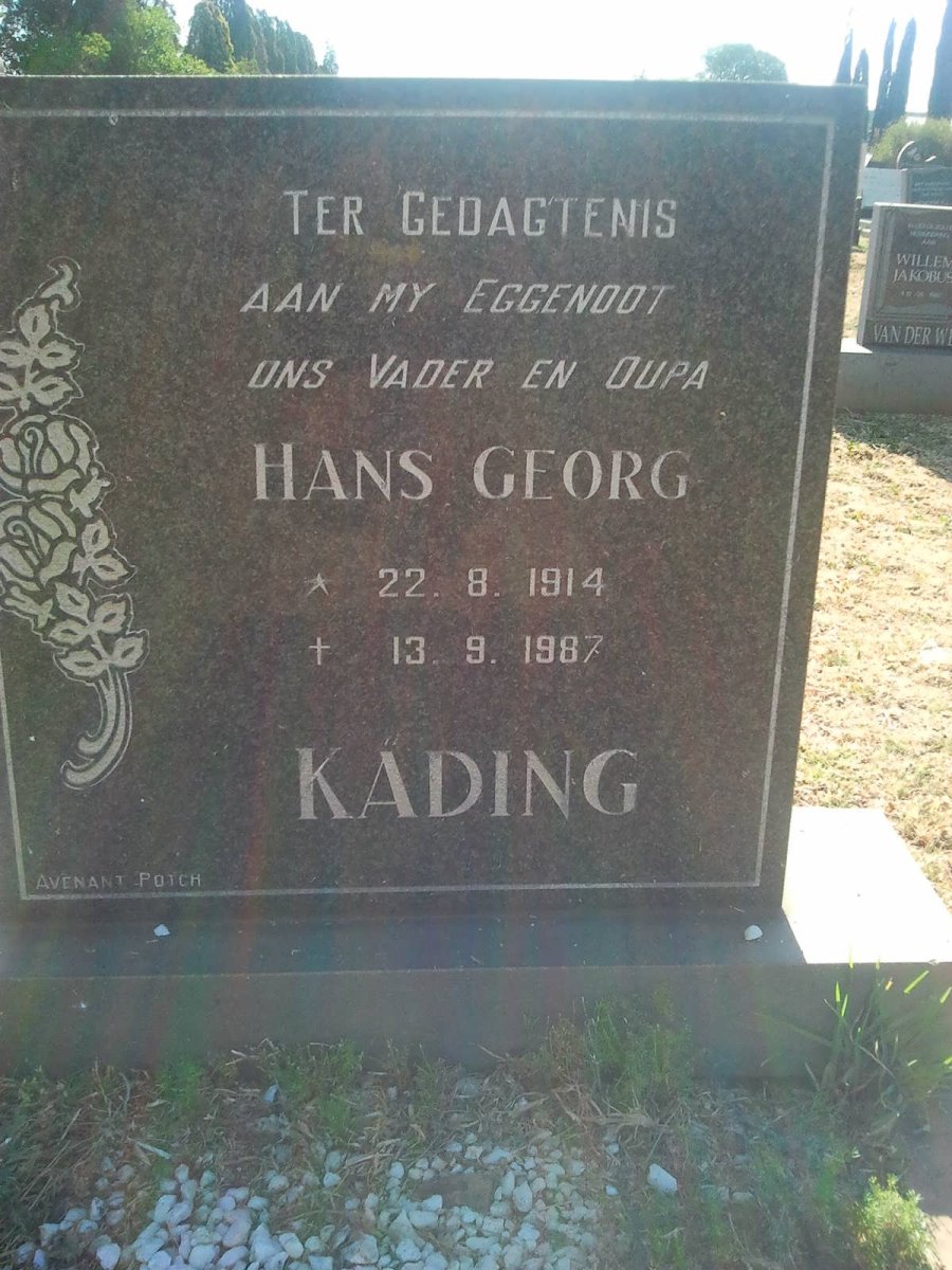 KADING Hans Georg 1914-1987
