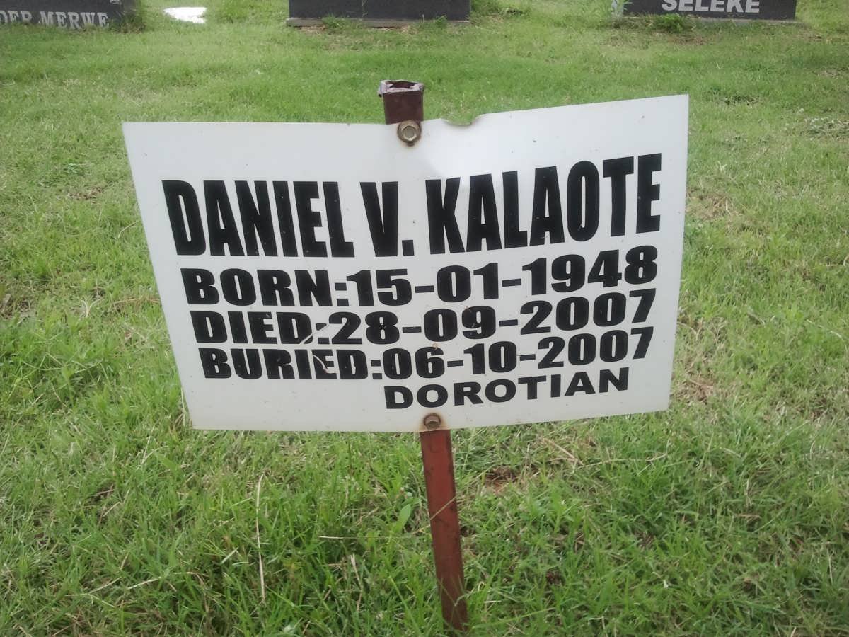 KALAOTE Daniel V. 1948-2007