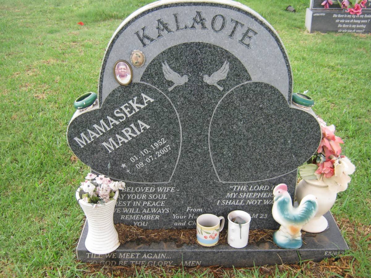 KALAOTE Mamaseka Maria 1952-2007