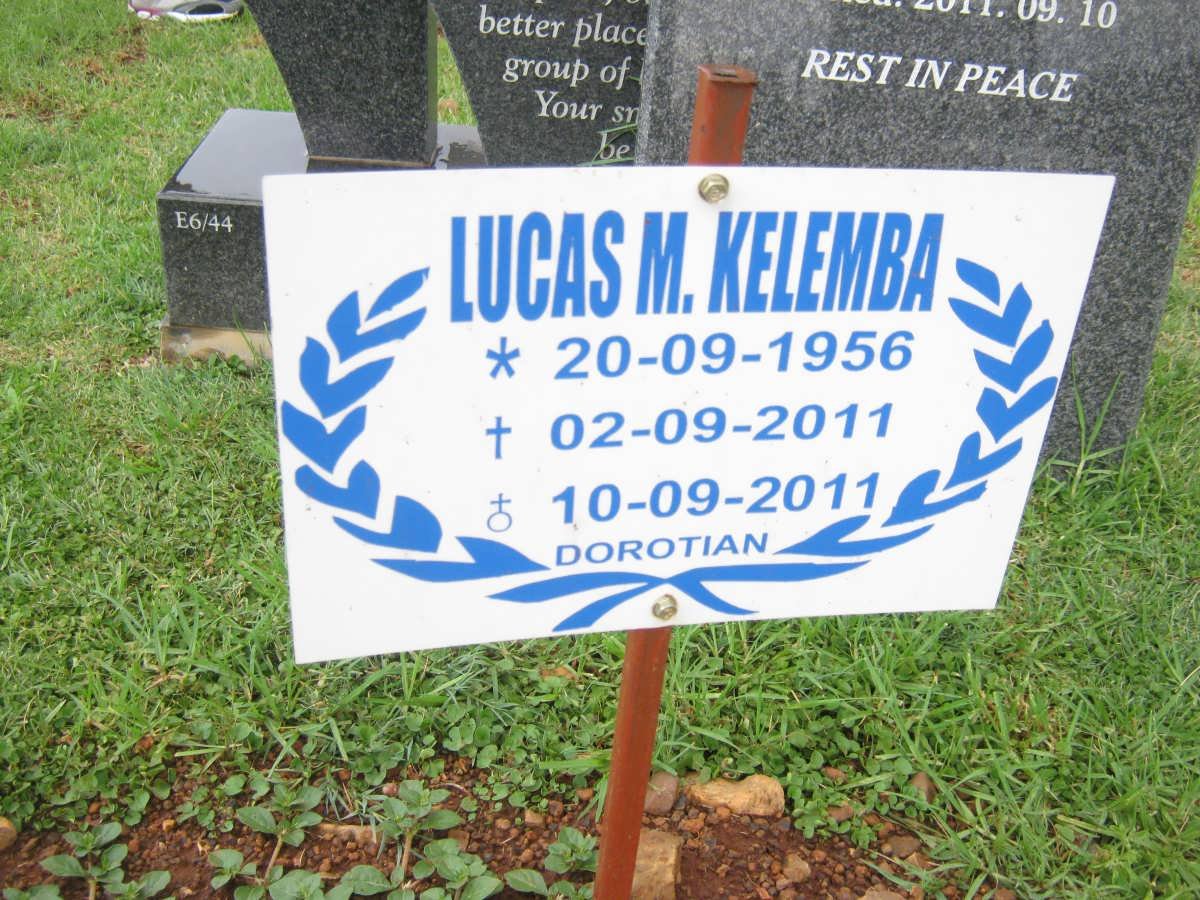KELEMBA Lucas M. 1956-2011