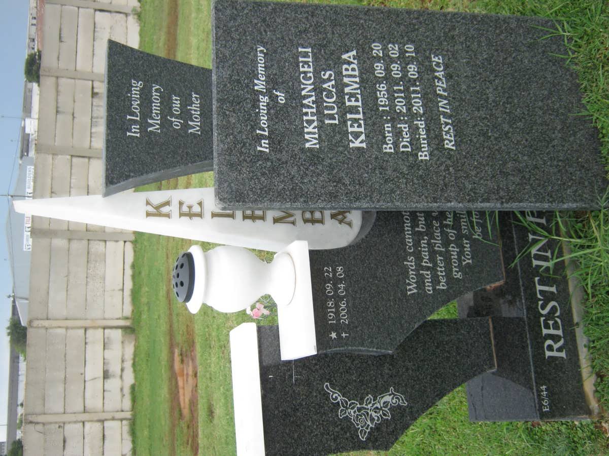 KELEMBA Mkhangeli Lucas 1956-2011