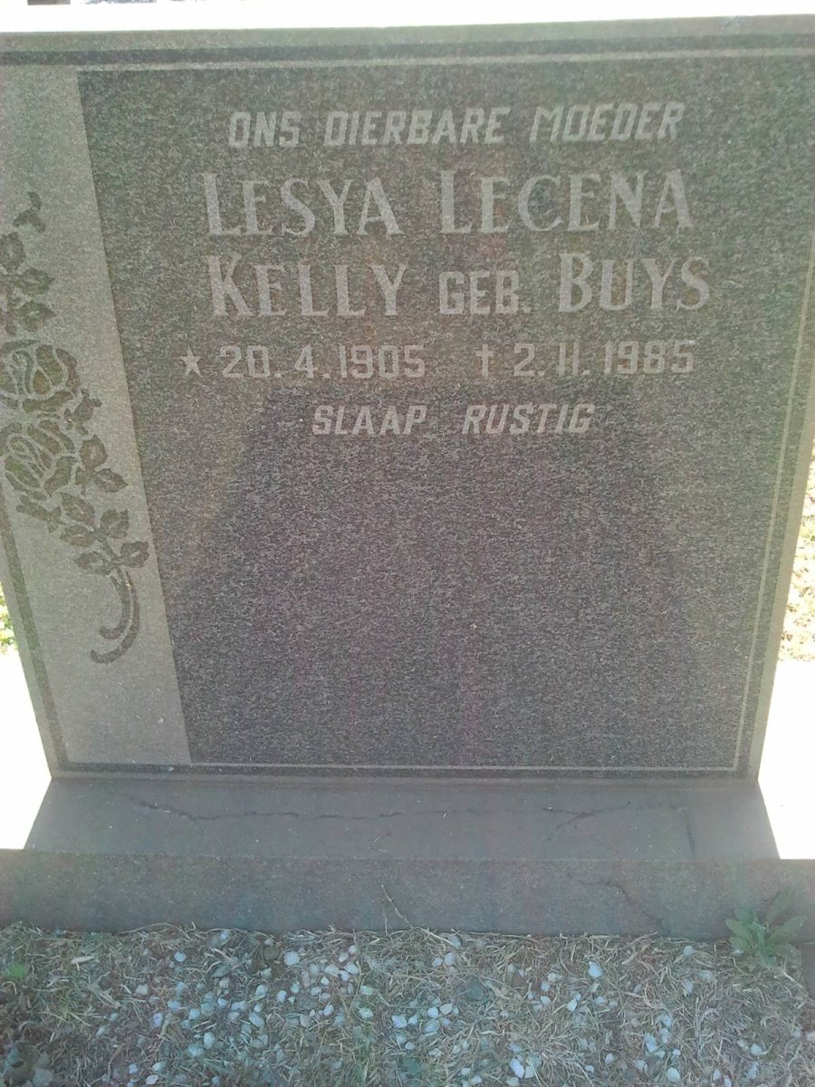 KELLY Lesya Lecena nee BUYS 1905-1985
