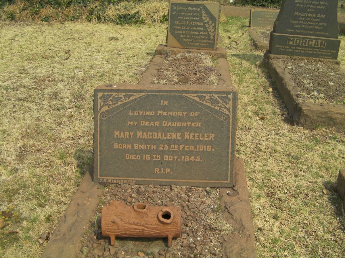 KEELER Mary Magdalene 1918-1945