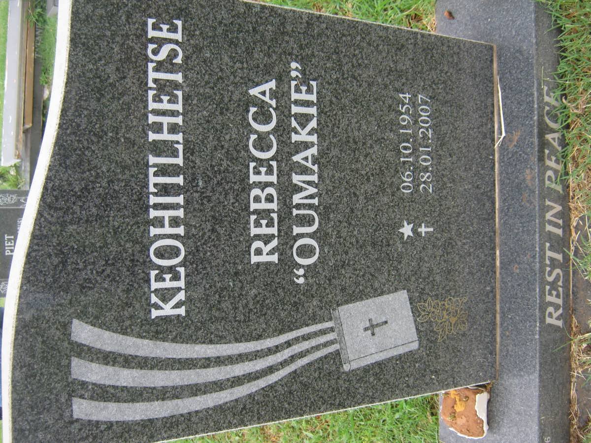 KEOHITLHETSE Rebecca 1954-2007
