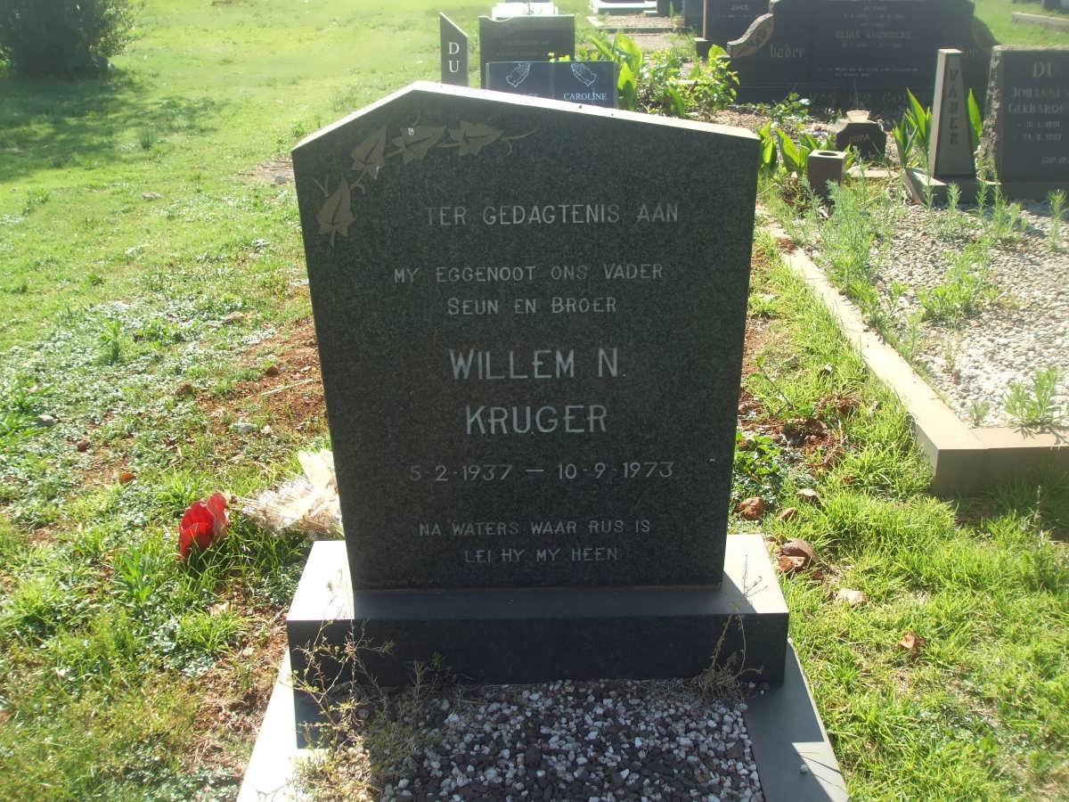 KRUGER Willem N. 1937-1973