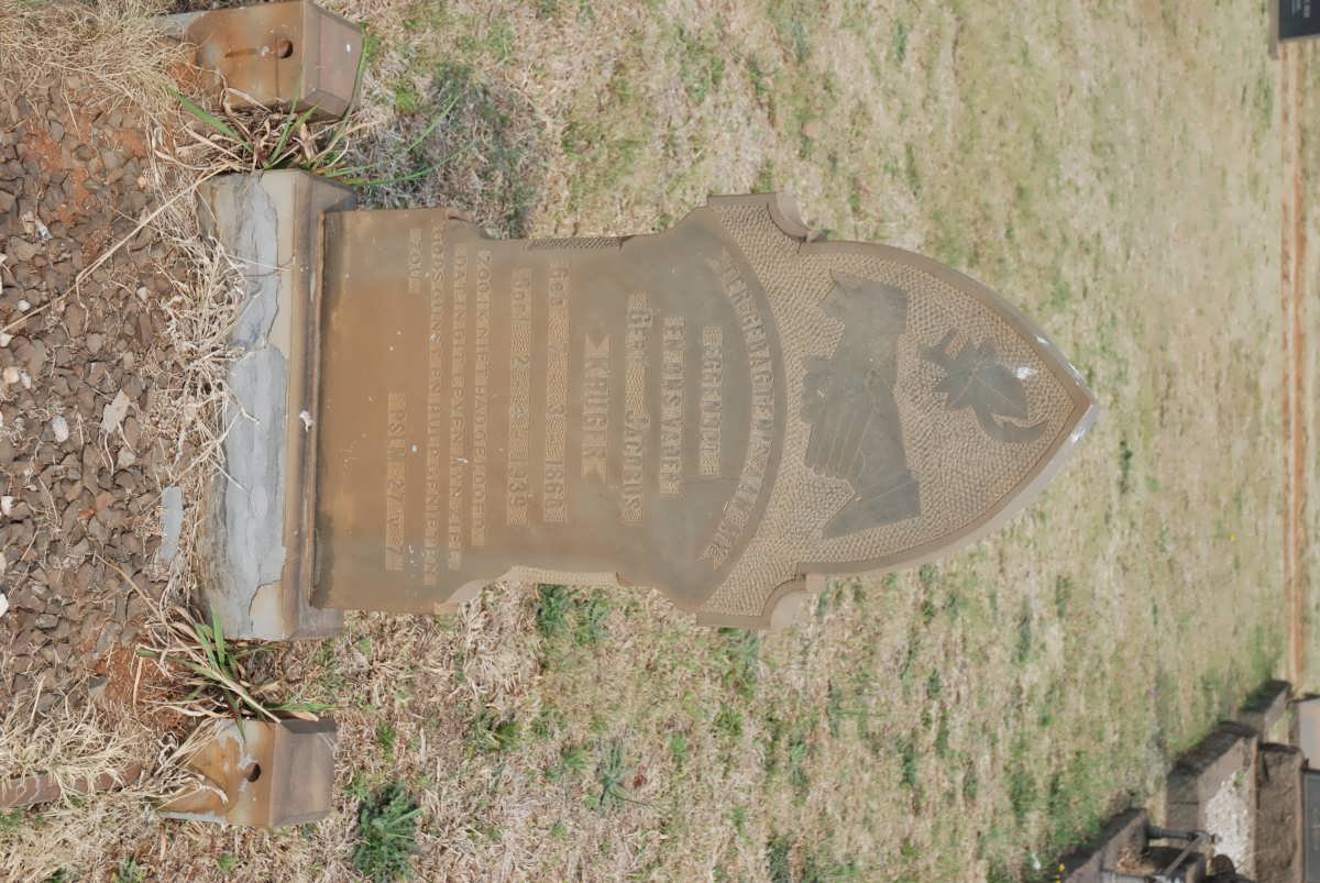 KRUGER Gert Jacobus 186?-1939