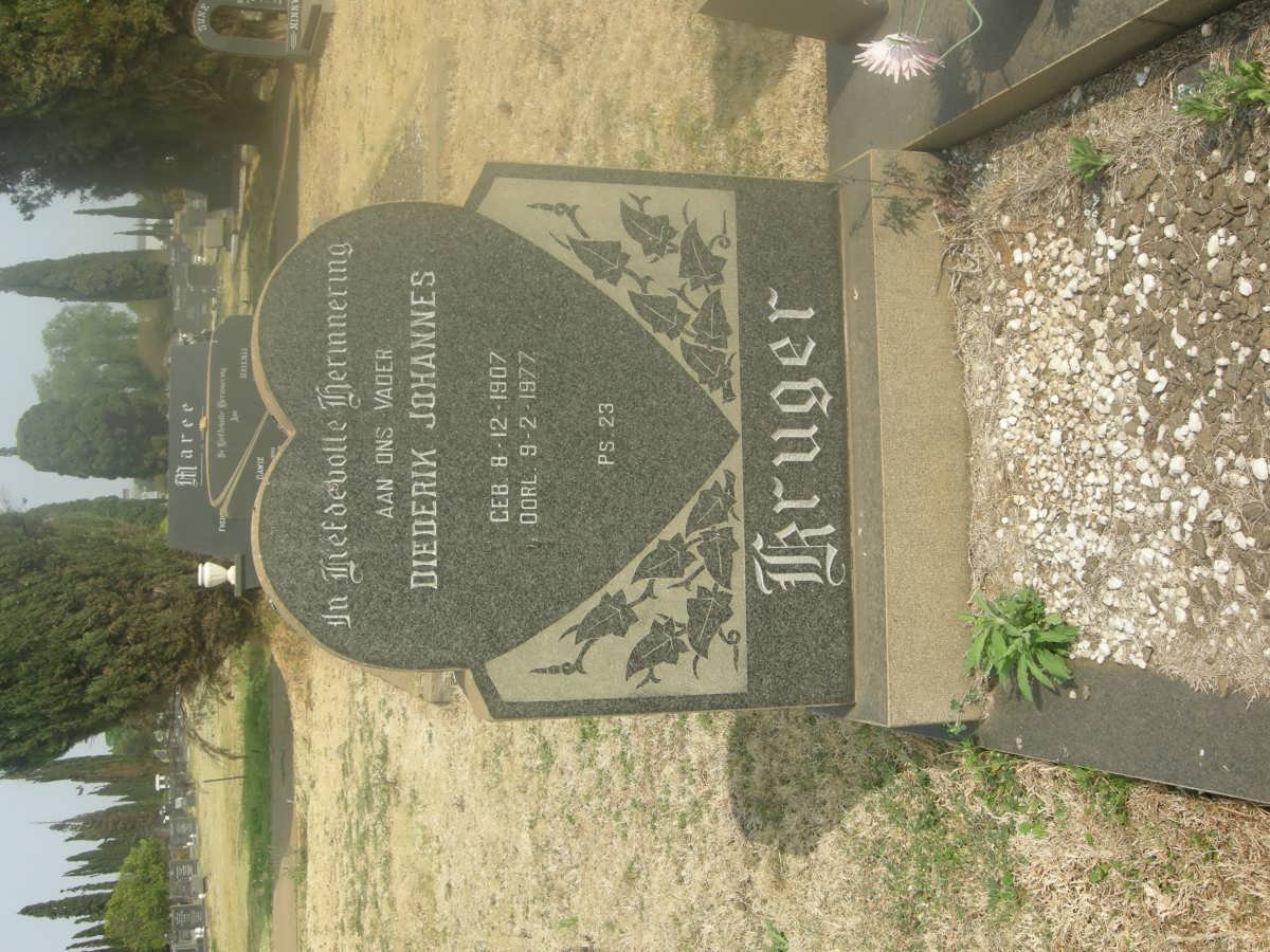 KRUGER Diederik Johannes 1907-1977