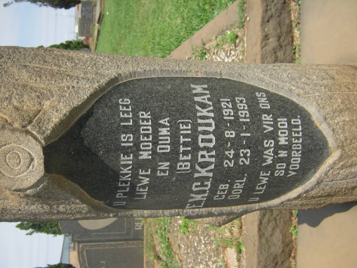 KROUKAM E.M.G. 1921-1993