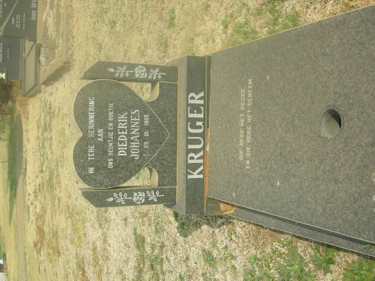 KRUGER Diederik Johannes -1985