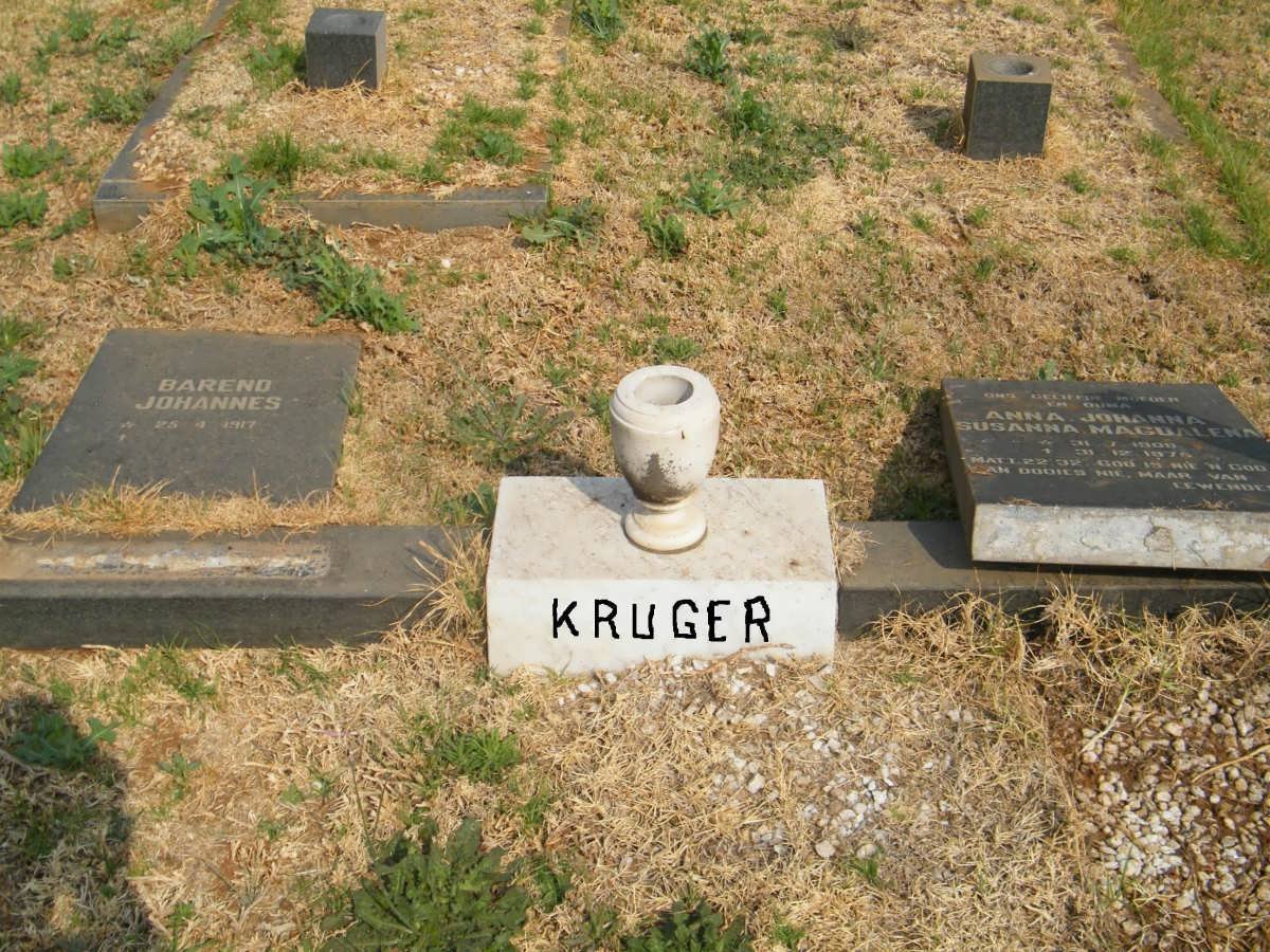 KRUGER Barend Johannes 1917- &amp; Anna Johanna Susanna Magdalena 1908-1975