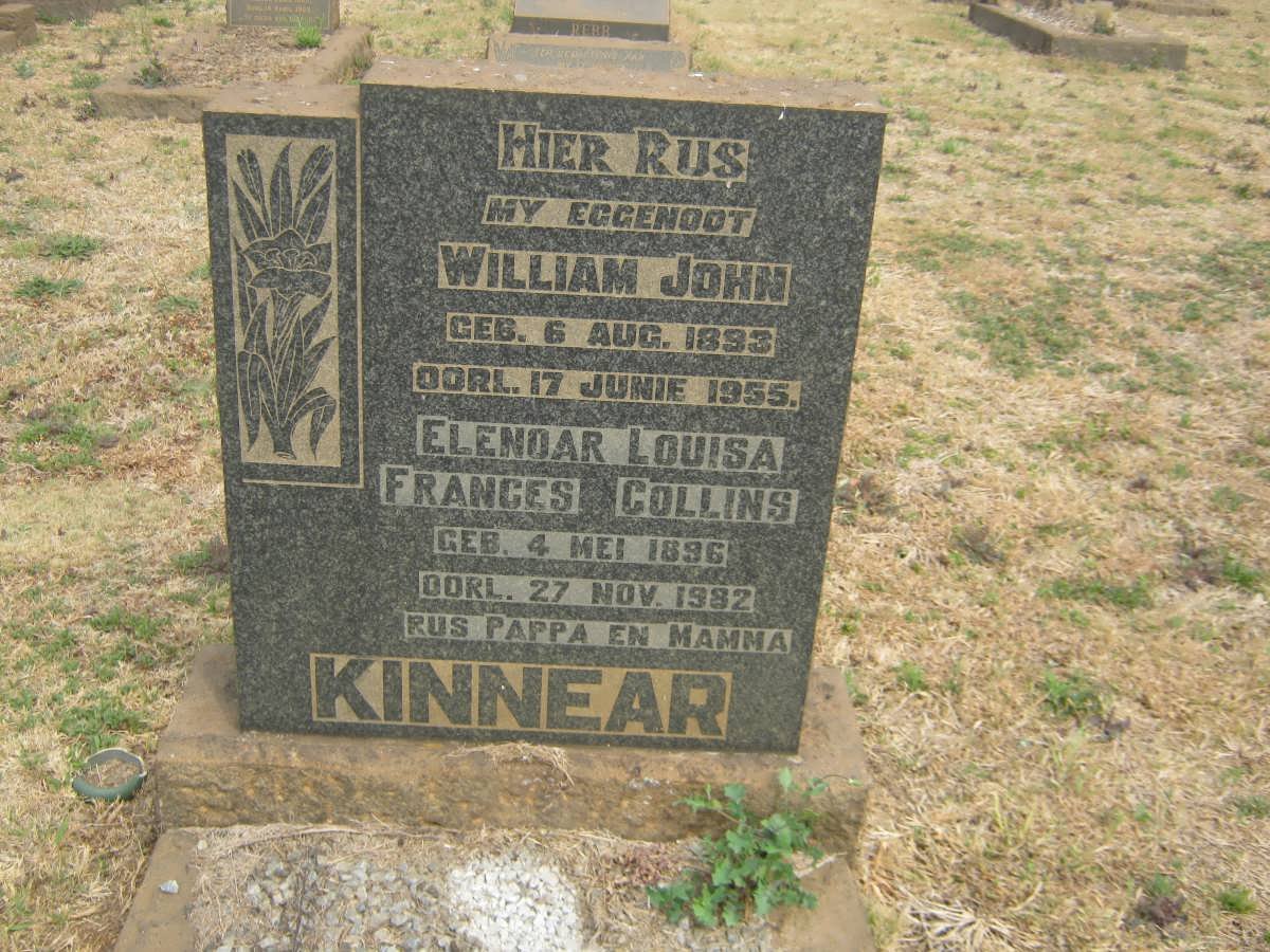 KINNEAR William John 1893-1955 &amp; Elenoar Louisa Frances Collins 1896-1982