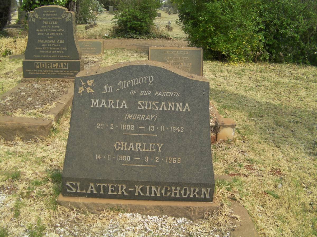 KINGHORN Charley, Slater 1880-1968 &amp; Maria Susanna MURRAY 1888-1943