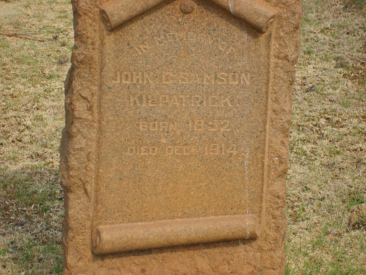KILPATRICK John G. Samson 1852-1914