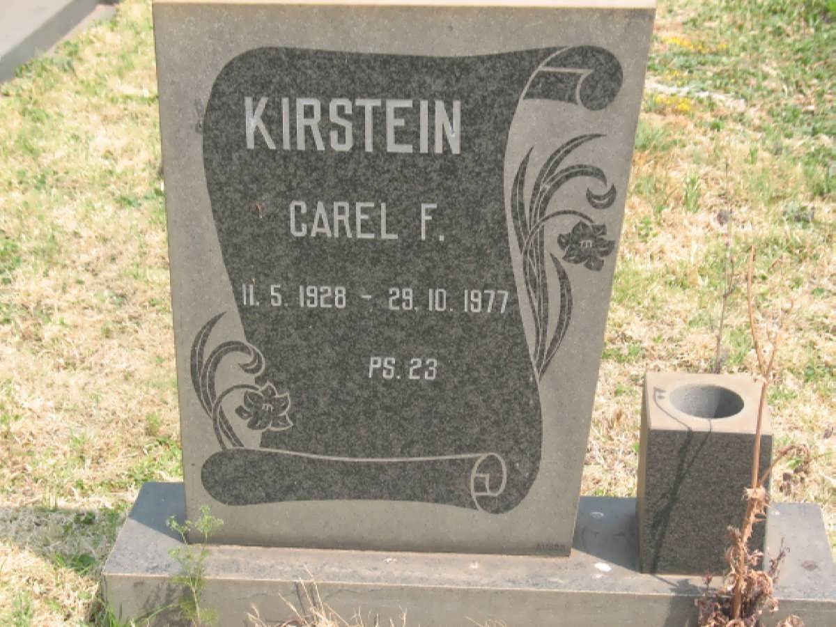 KIRSTEIN Carel F. 1928-1977