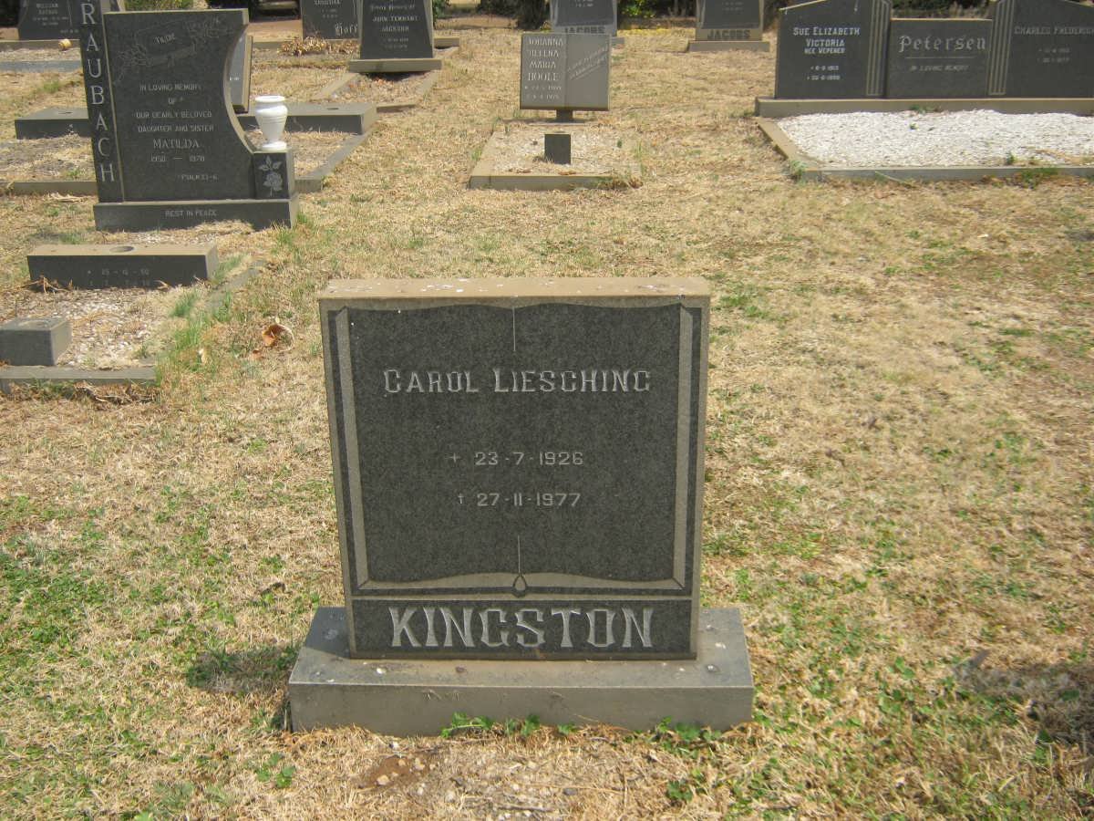 KINGSTON Carol Liesching 1926-1977