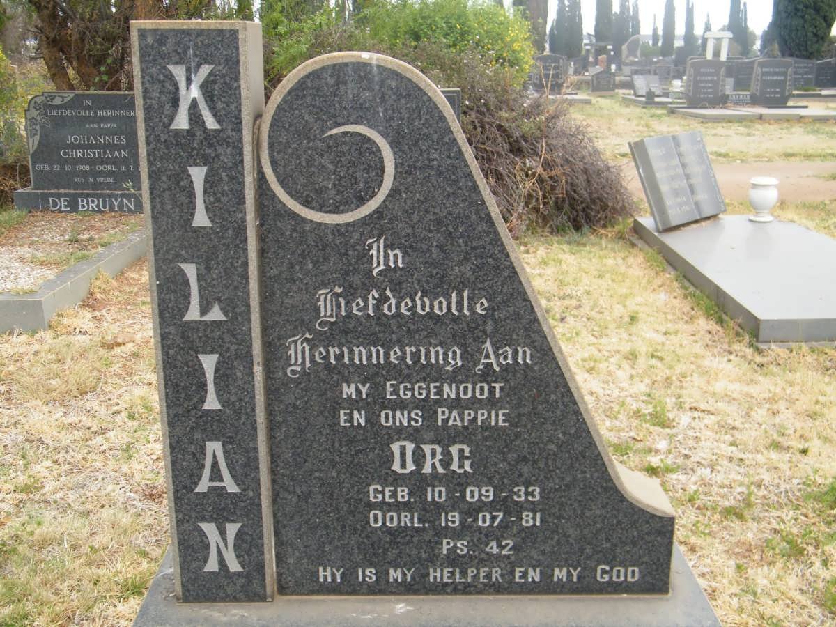 KILIAN Org 1933-1981