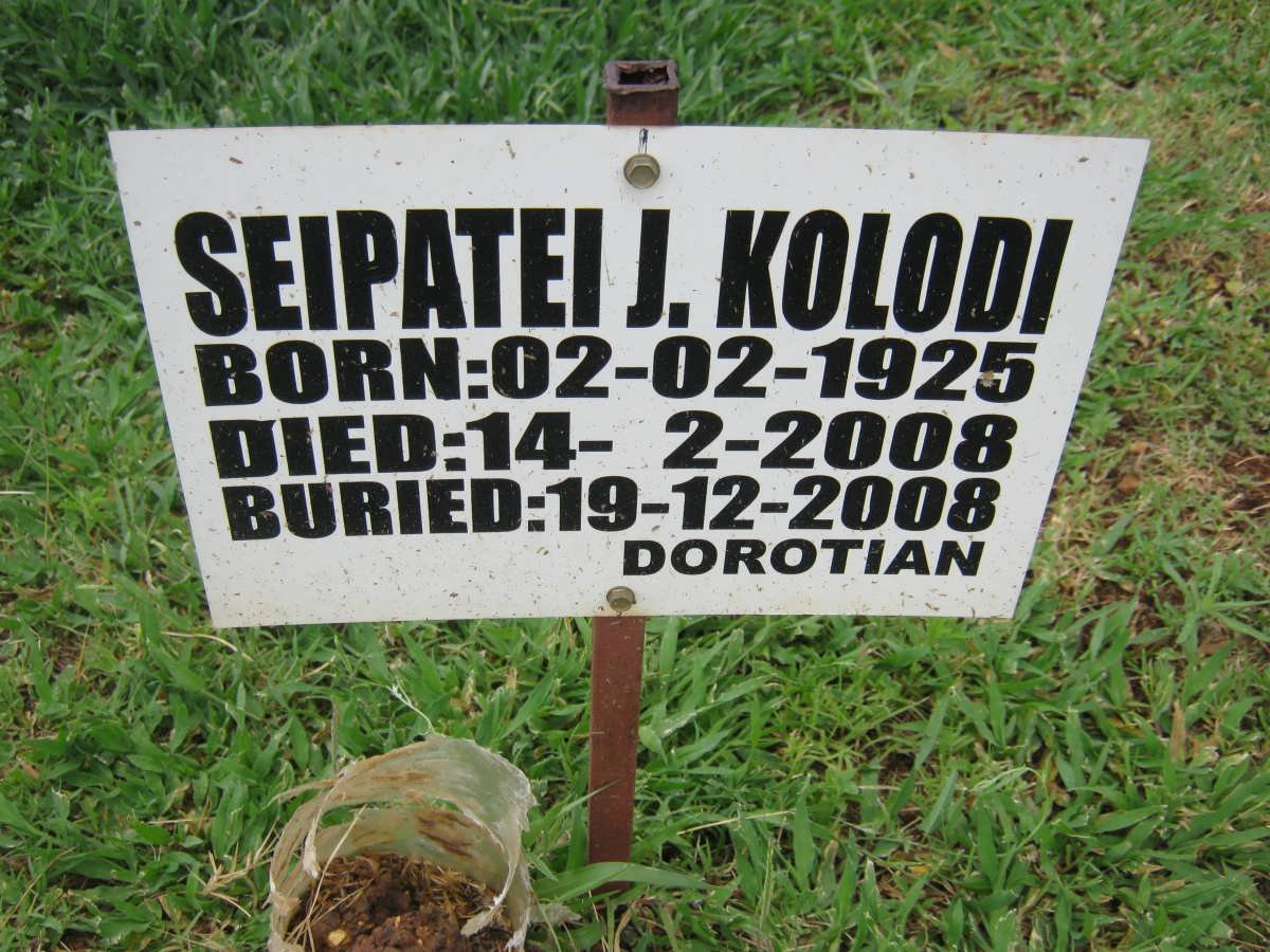 KOLODI Seipatei J. 1925-2008