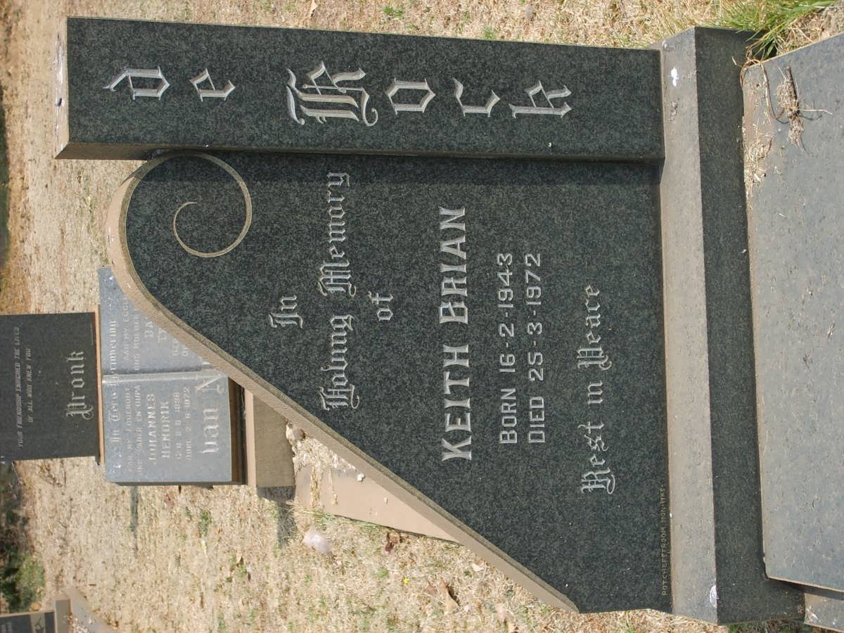 KOCK Keith Brian, de 1943-1972