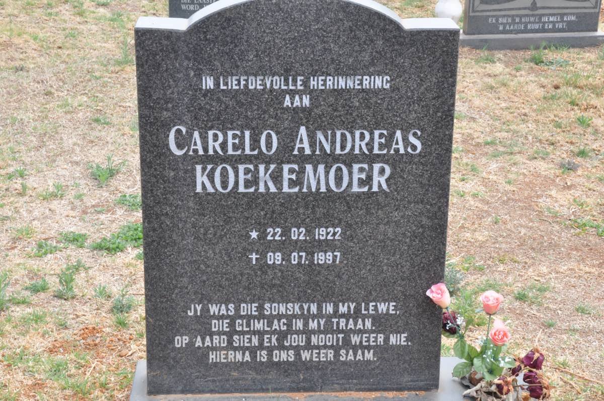 KOEKEMOER Carelo Andreas 1922-1997