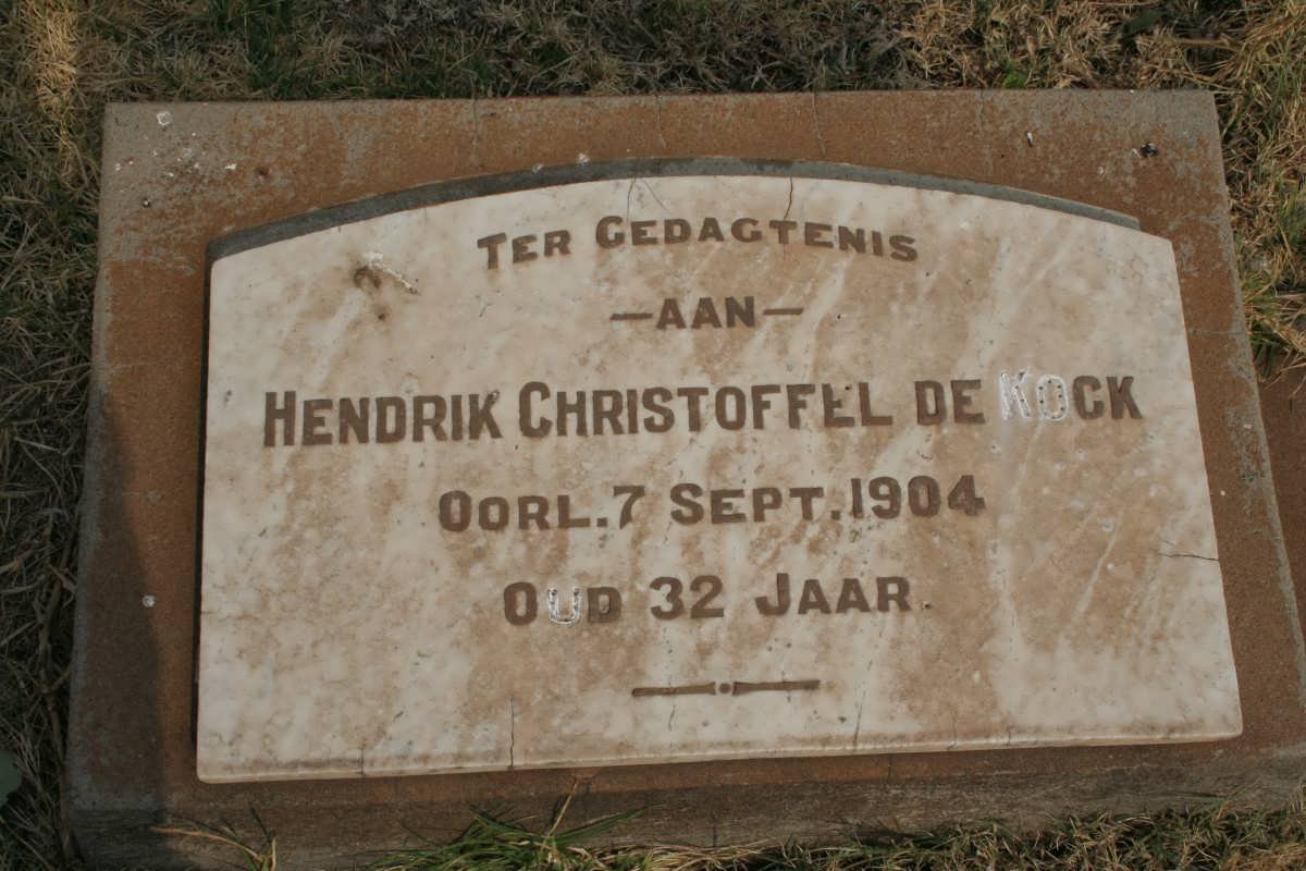 KOCK Hendrik Christoffel, de -1904