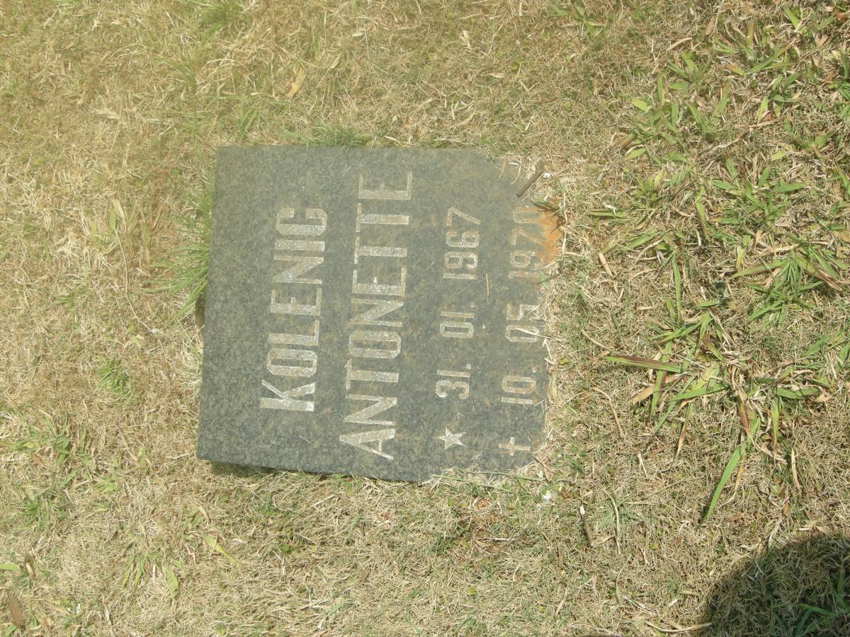 KOLENIC Antoinette 1967-1970