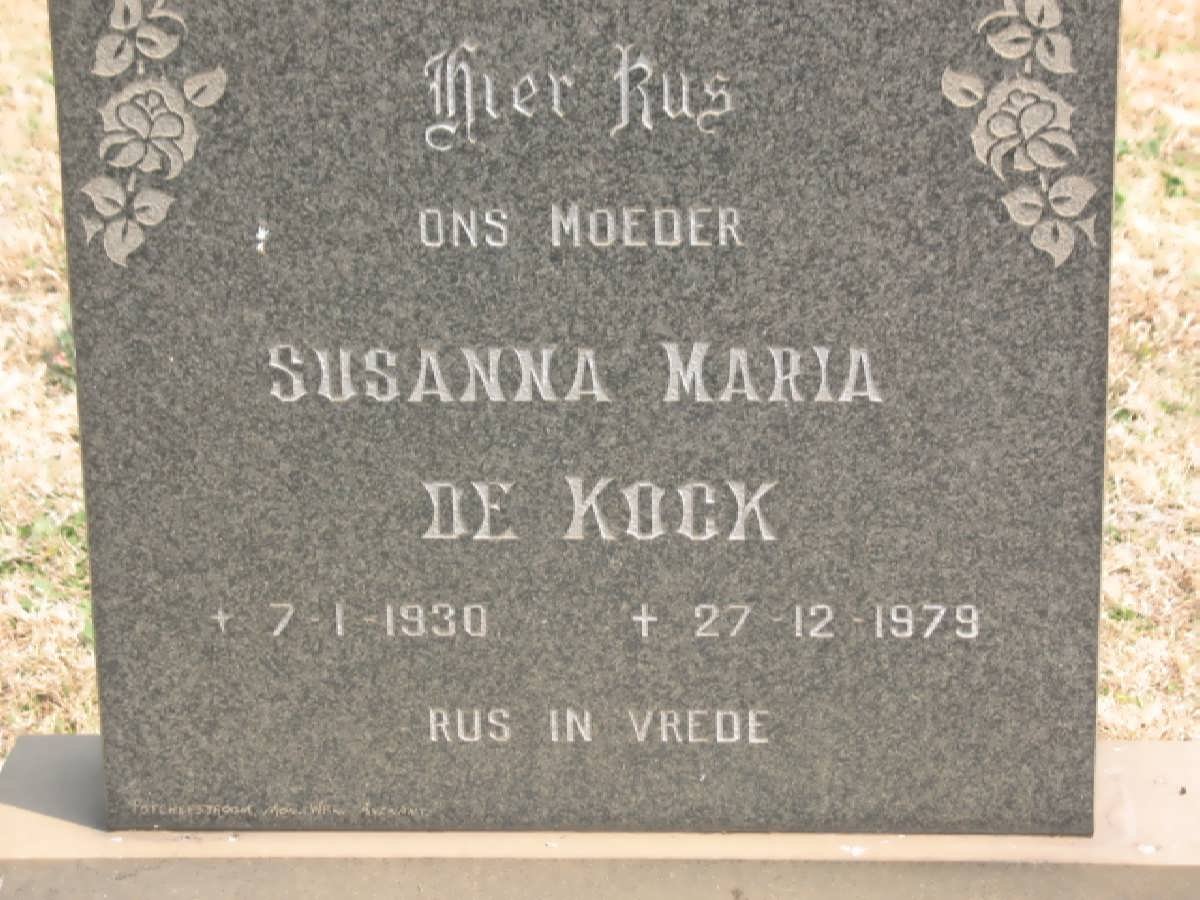 KOCK Susanna Maria, de 1930-1979