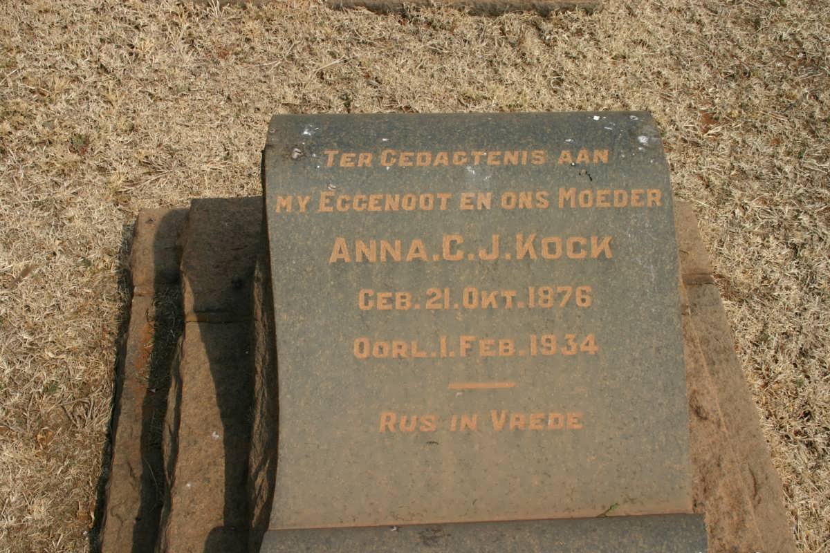 KOCK Anna C.J. 1876-1934