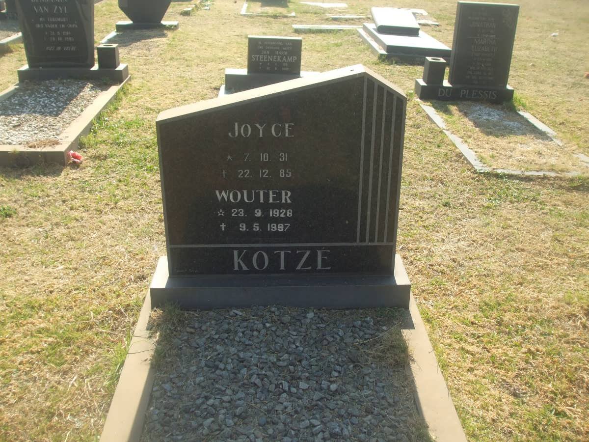 KOTZÉ Wouter 1928-1997 &amp; Joyce 1931-1985