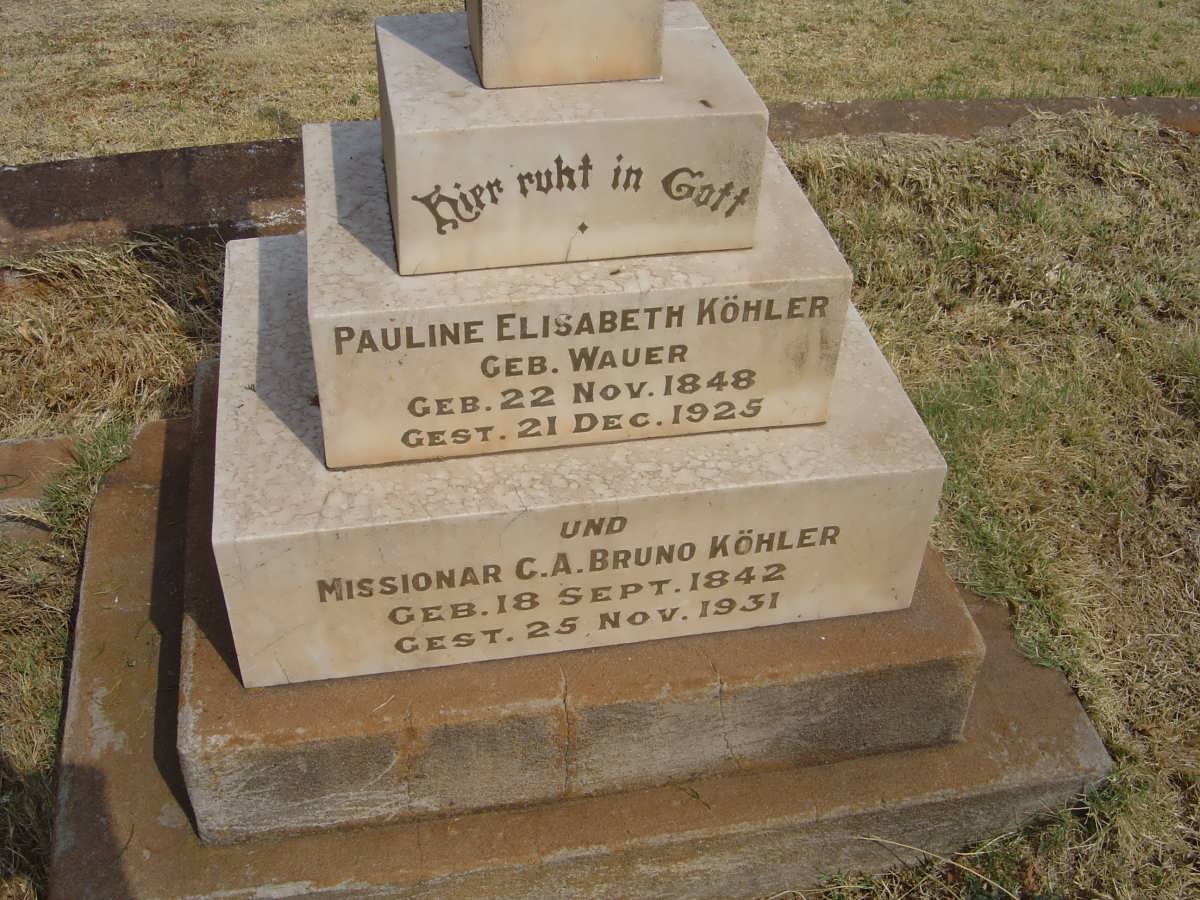 KÖHLER C.A. Bruno 1842-1931 Pauline Elisabeth WAUER 1848-1925