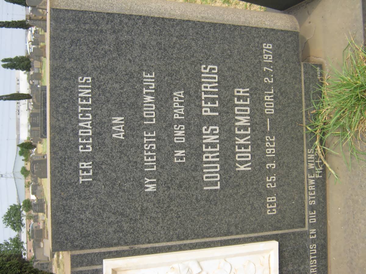 KOEKEMOER Lourens Petrus 1922-1976