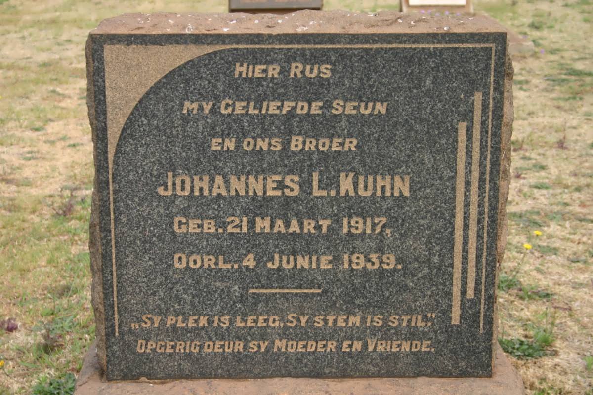 KUHN Johannes 1917-1939