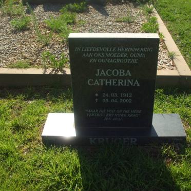 KRUGER Jacoba Catherina 1912-2002
