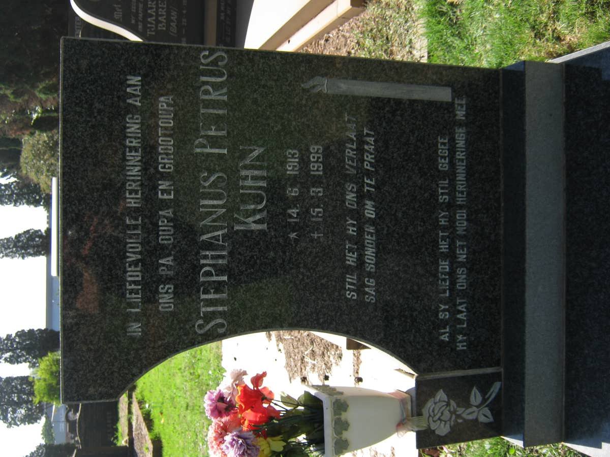 KUHN Stephanus Petrus 1913-1999