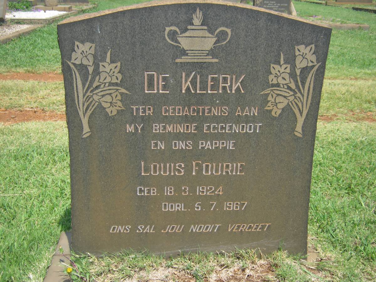 KLERK Louis Fourie, de 1924-1967
